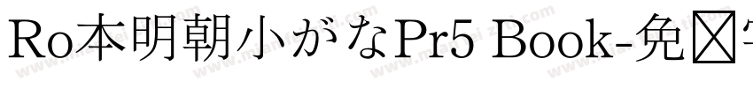 Ro本明朝小がなPr5 Book字体转换